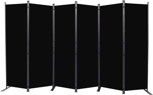 Room Divider 6FT Portable Room Dividers and Folding Privacy Screens, 132'' W Fabric Divider for Room Separation, 6 Panel Partition Room Dividers Freestanding Wall Divider Screen for Dorm Studio Office
