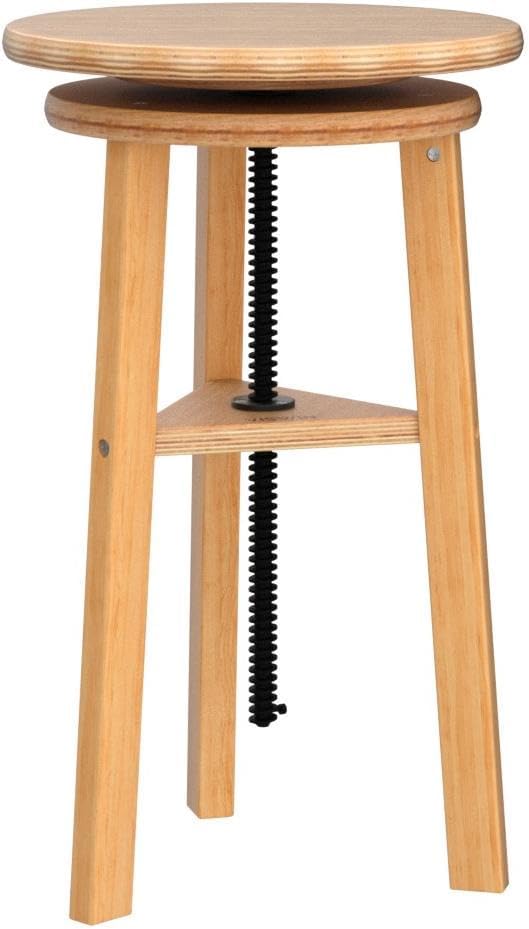 VISWIN Adjustable Drafting Stool for Artists & Adults, 19"-26" Height Solid Beech Wood Art Stool for Studio, Swivel Drafting Chair for Drawing, Home Use, Office, Kitchen