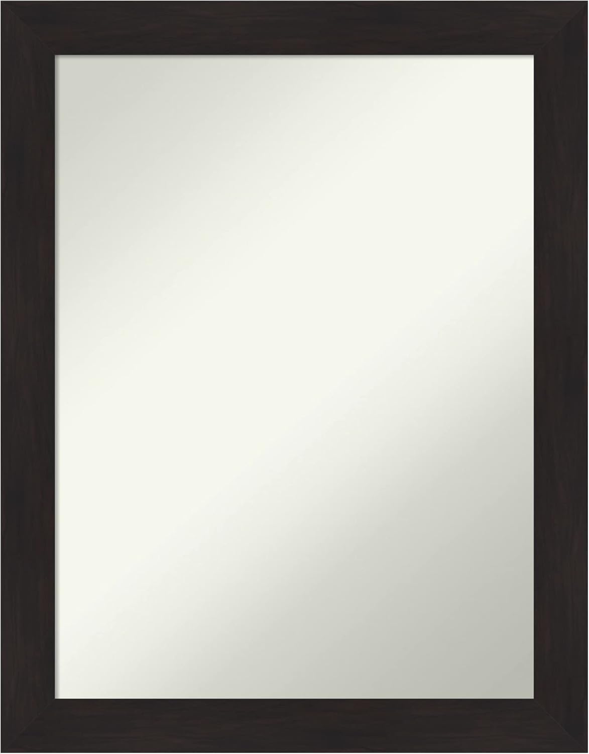 Amanti Art Brown Bathroom Mirror for Over Sink, 30x24 Furniture Espresso Rectangle Vanity Mirror, Medium Casual Frame, Hangs Horizonally and Vertically, Bathroom Wall Decor, Non-Beveled Edge