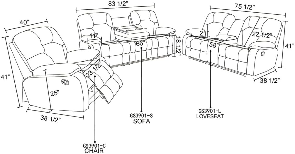 Manual Breathing Leather Reclining Sofa, Leather Recliner Couch, Comfortable Wide Lazy Leather Sofa for Living Room (Brown, Single Chair)