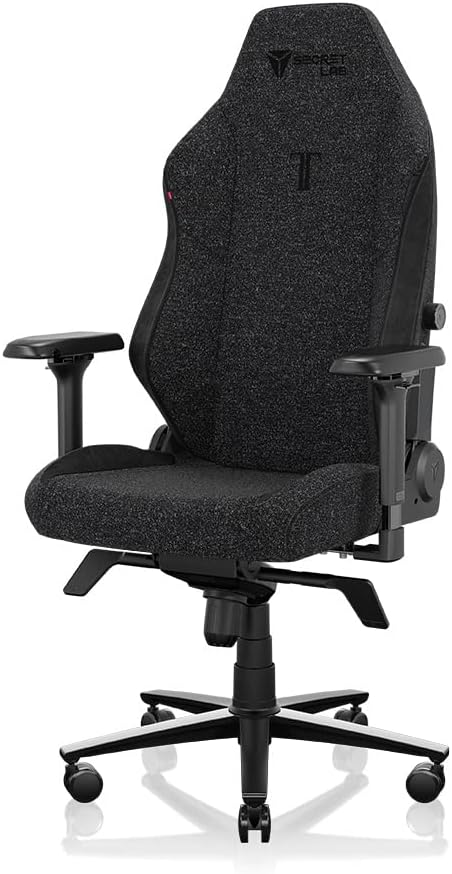 Secretlab Titan Evo Black3 Gaming Chair - Reclining, Ergonomic & Heavy Duty Computer Chair with 4D Armrests, Magnetic Head Pillow & Lumbar Support - Big and Tall Up to 395 lbs - Black - Fabric
