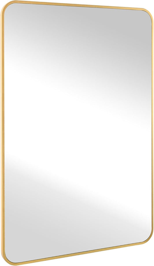 Black Bathroom Mirror,Rectangle 24 x 36 Inch Vanity Wall Mirror,Modern Mirror for Wall,Rectangular Mirror with Wood Frame for Bedroom Living Room Entryway