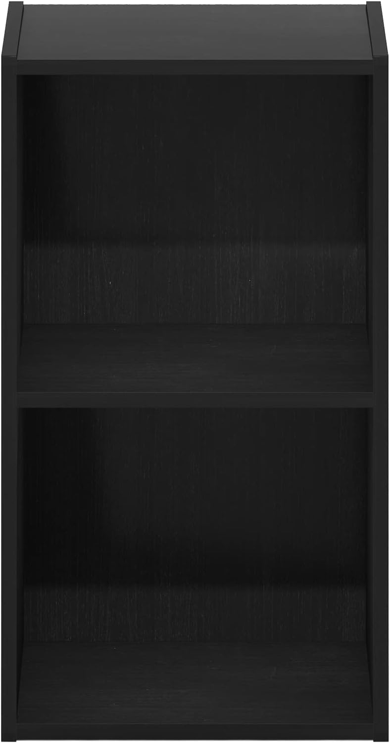Furinno Luder Bookcase / Book / Storage, 2-Tier Cube, Blackwood