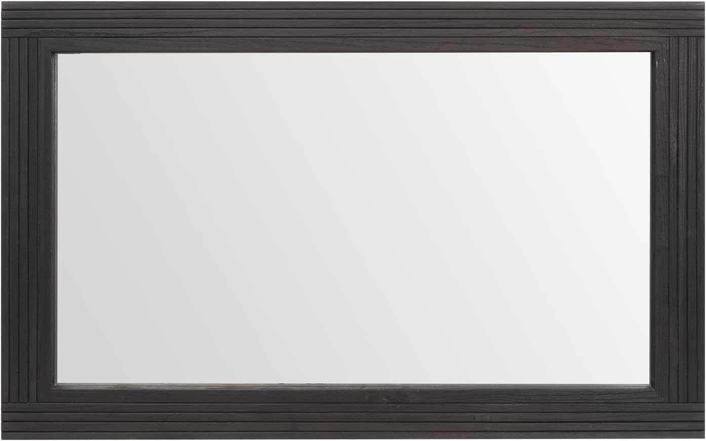 YOSHOOT Hand-Made Wooden Spliced Wall Mirror for Bathroom, Rustic Farmhouse Vanity Mirror, Décor Wall Art, Solid Wood Frame, Vertical or Horizontal Hanging