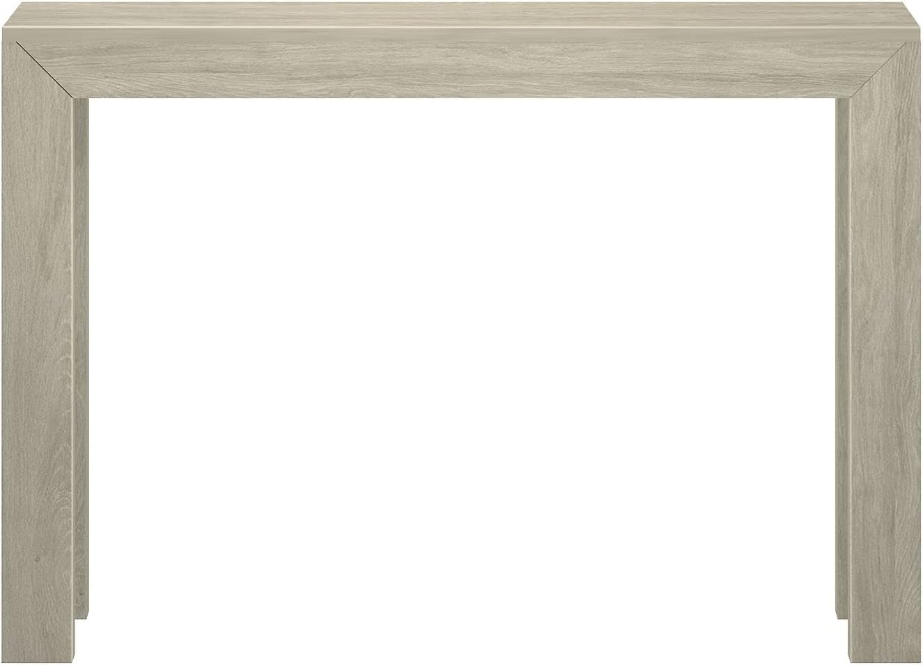 Plank+Beam Modern Solid Wood Console Table, 46.25 Inch, Sofa Table, Narrow Entryway Table for Hallway, Behind The Couch, Living Room, Foyer, Easy Assembly, Seashell