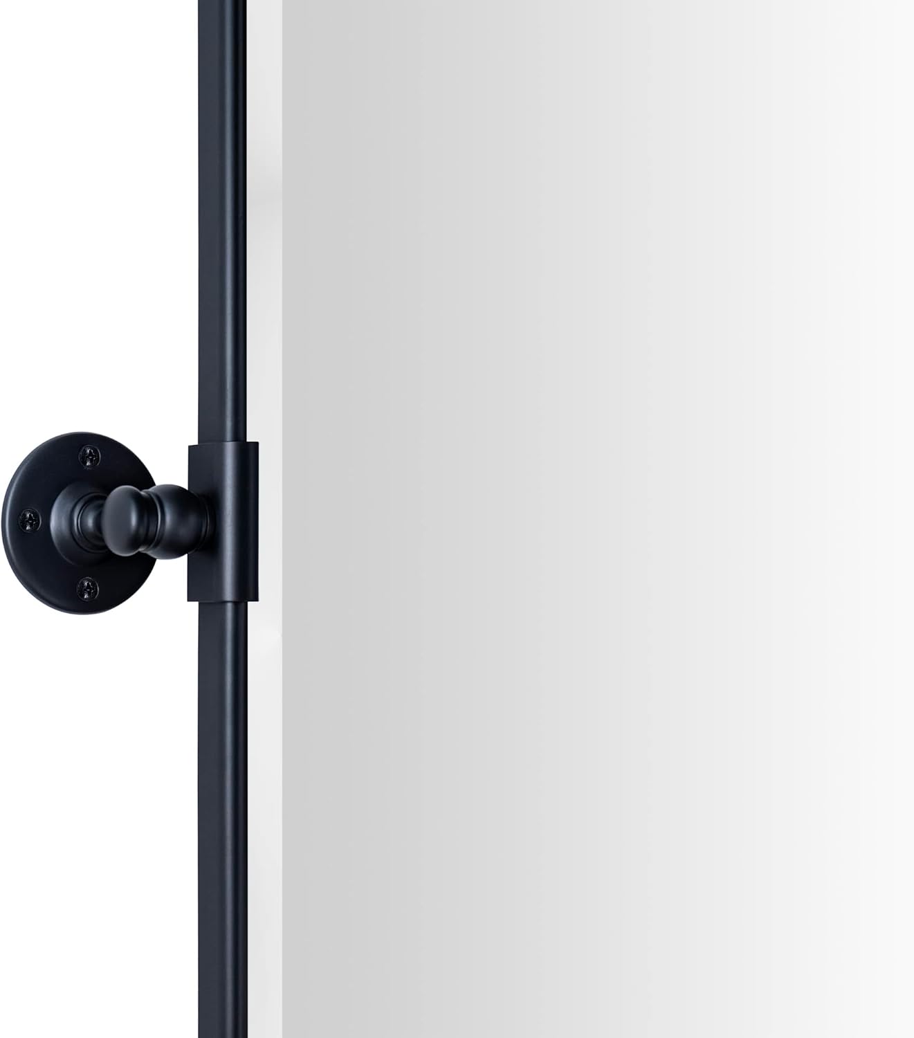 TEHOME 30x40 Pivot Mirror Matt Black Tilt Bathroom Vanity Mirror Large Black Metal Framed Rectangle Tilting Beveled Vanity Mirrors for Wall, Vertical Hanging