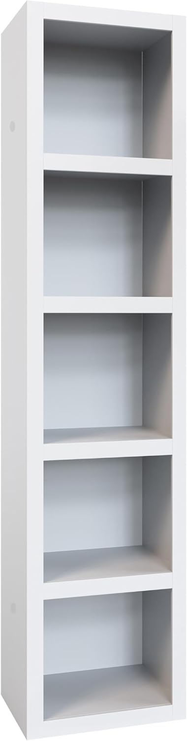 Oakland Living White 85-in Tall Wooden Bookcase Shelf