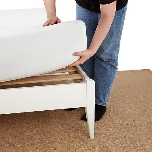 Dinkee Basic Bed Frame Without headboard - Ivory White - King