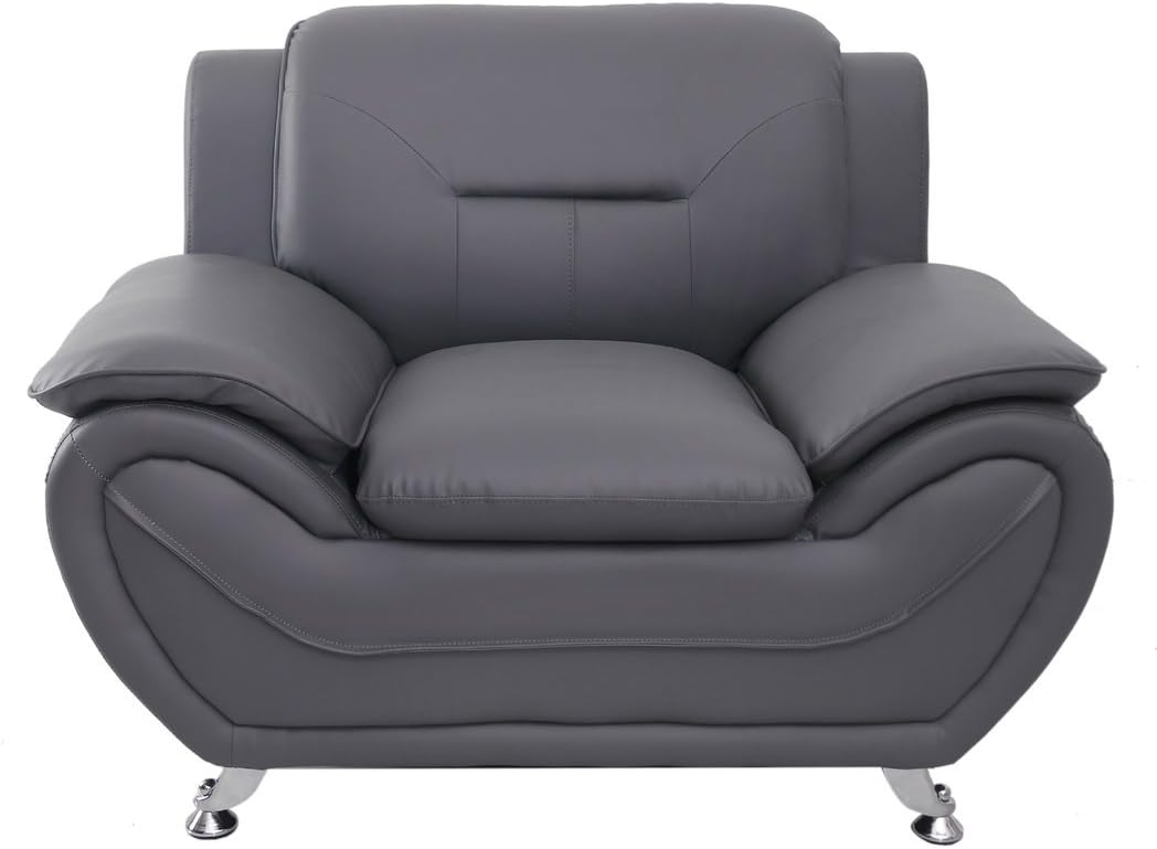 Container Furniture Direct Michael Sofa and Chair Set, Gray