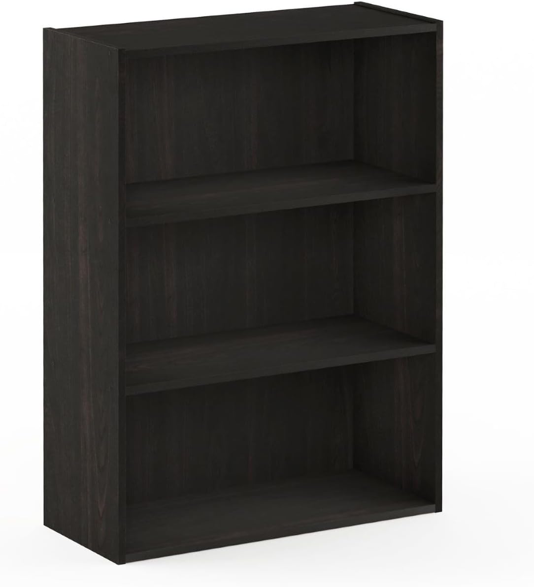 Furinno Pasir 3-Tier Open Shelf Bookcase, Blackwood