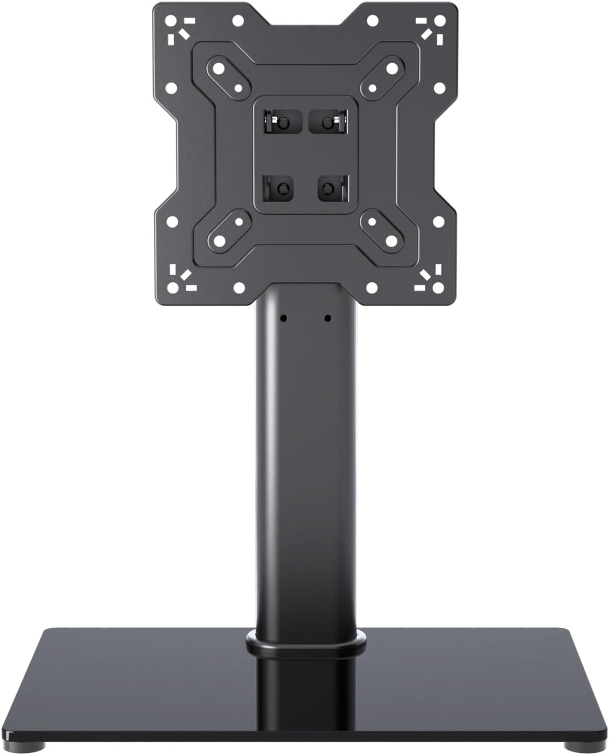 Universal TV Stand Base, Table Top TV Stand for 17-43 Inch LCD/LED TVs, Height Adjustable Monitor Mount Stand with Tempered Glass Base Holds up to 88lbs VESA 200x200mm, TS103