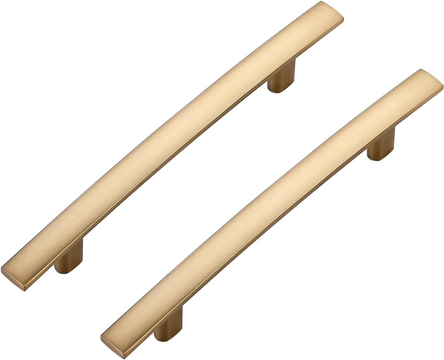 30 Pack Cabinet Handles 4" Hole Center - Curved Cabinet Pulls Champagne Bronze Drawer Pulls for Kitchen Cupboard Solid Handles for Dresser Drawer Arch Closet Hardware