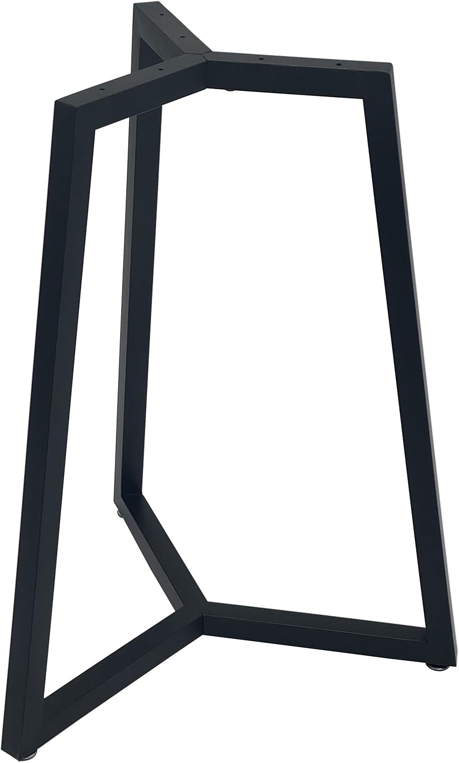 Round Metal Coffee Table Legs,28 Inch Black Iron Dining Table Base Only,Large Circle End Table Legs