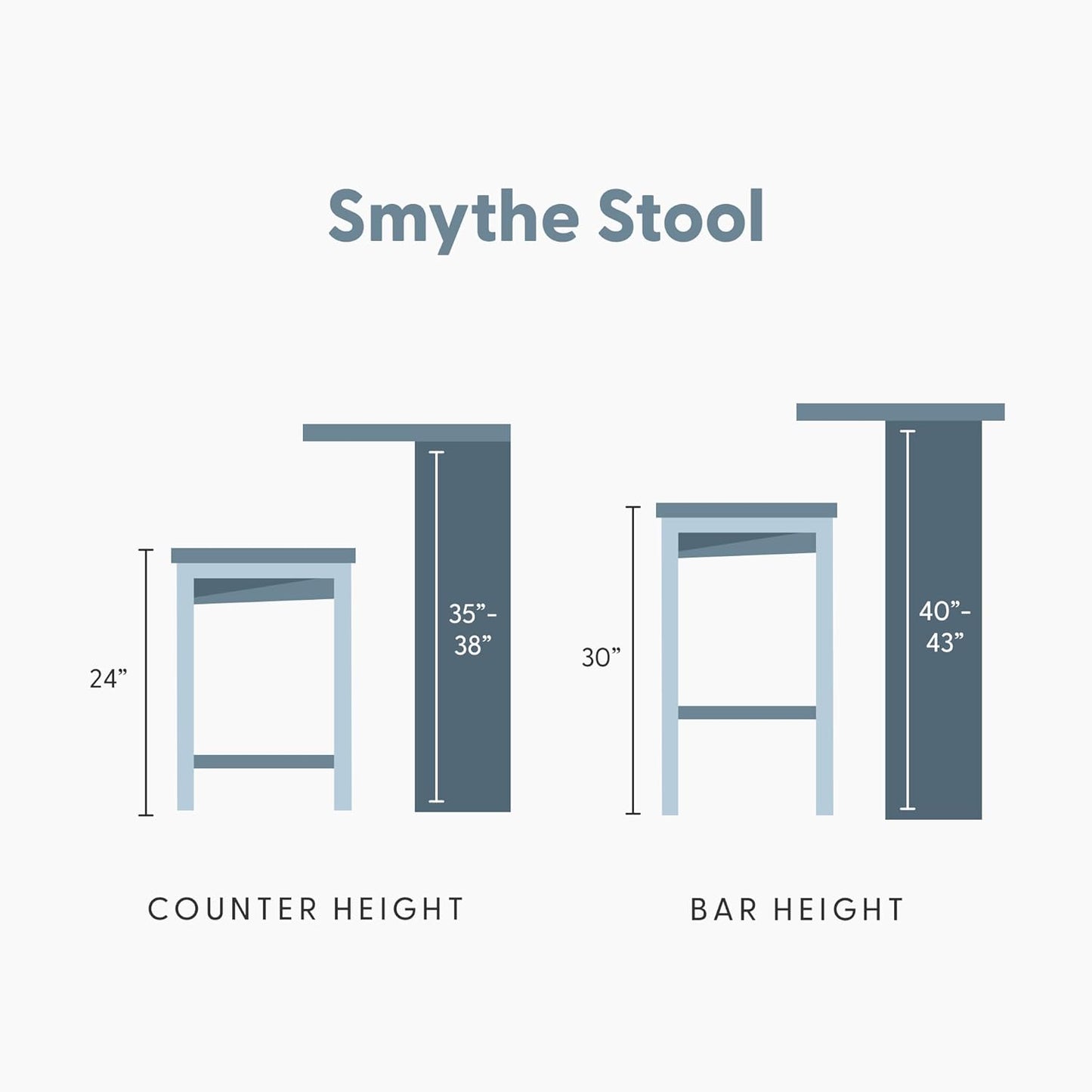 Plank+Beam Smythe Bar Stool, 30", Set of 4, Sturdy Wood Modern Kitchen Bar Height Stool, Saddle Seat Backless Bar Chair, Metal Footrest, Black