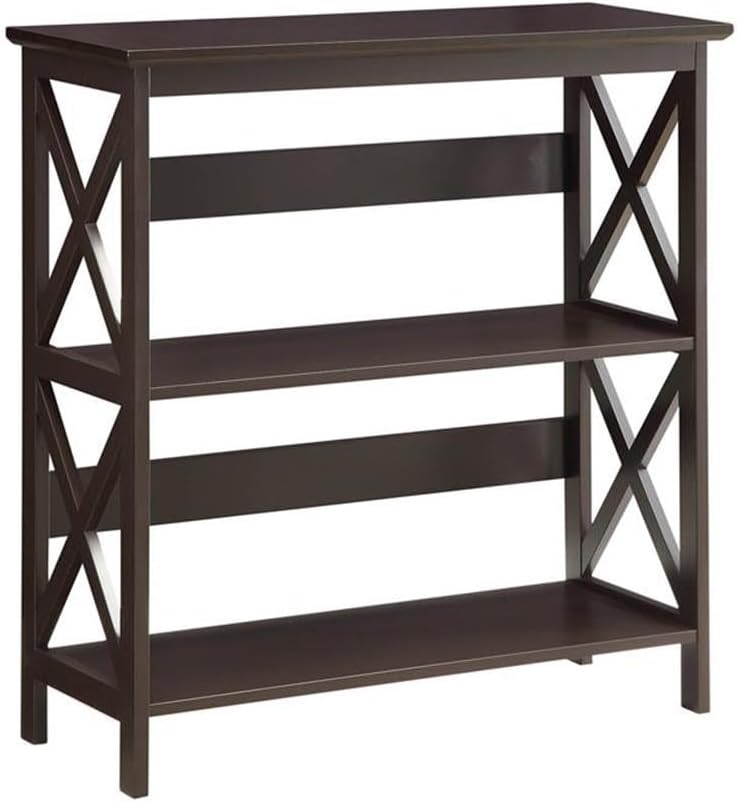 Convenience Concepts Oxford 3 Tier Bookcase, Espresso
