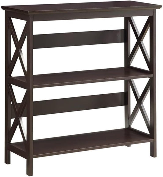 Convenience Concepts Oxford 3 Tier Bookcase, Espresso