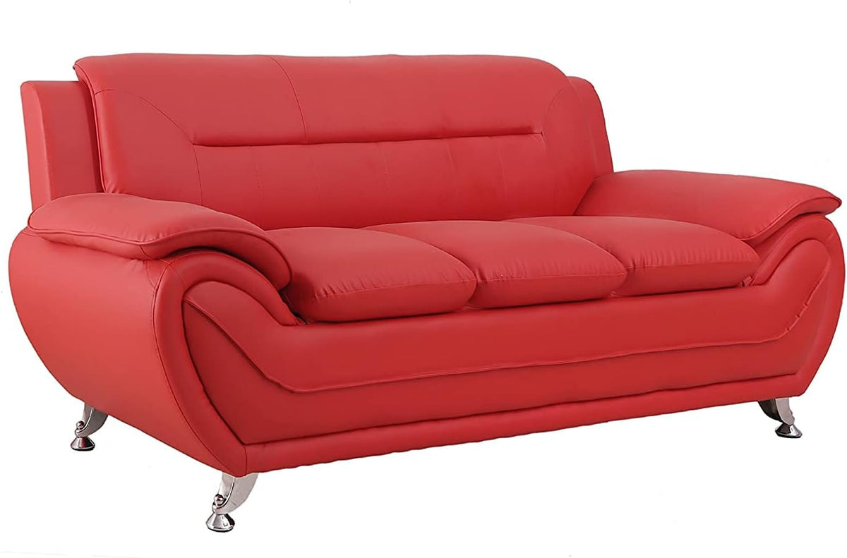 Container Furniture Direct Michael Sofa And Loveseat Red
