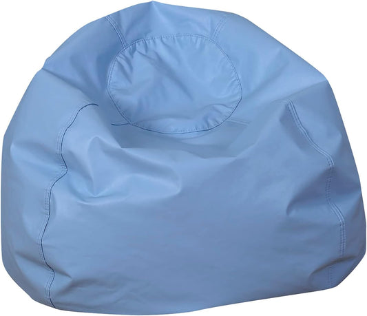 Children's Factory, CF610-076, 26" Go2 Bean Bag, Sky, Kids Flexible Seating for Reading Nook, Daycare, Playroom, Classroom, and Homeschool Furniture
