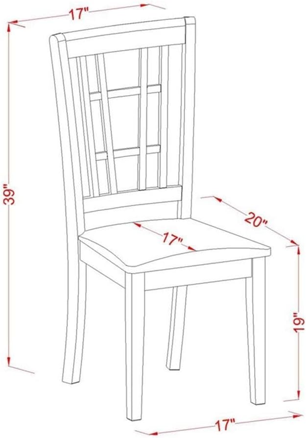 East West Furniture LGNI7-BLK-LC 7 Piece Dining Table Set Consist of a Rectangle Wooden Table with Butterfly Leaf and 6 Faux Leather Dining Room Chairs, 42x84 Inch, Black