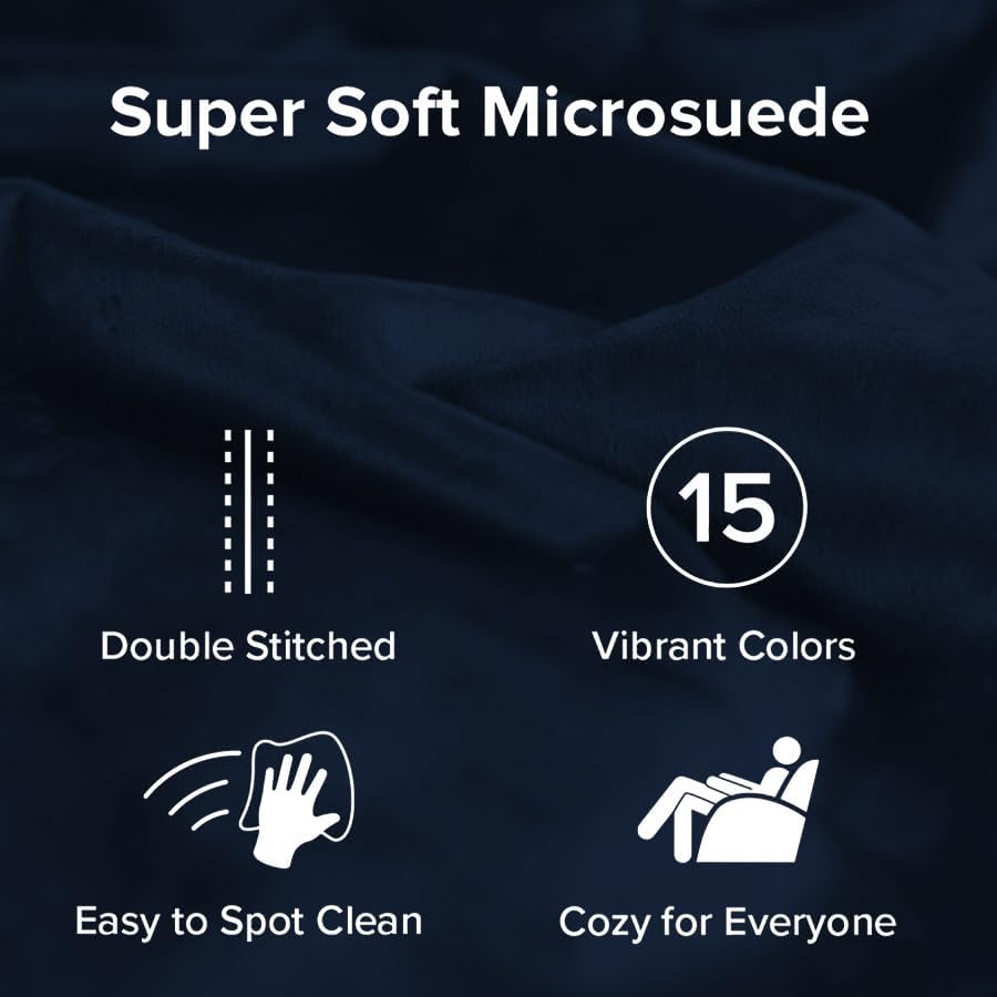 Sofa Sack Bean Bag Chair - Plush, Ultra Soft - Memory Foam Bean Bag Chair with Microsuede Cover - Stuffed Foam Filled Furniture and Accessories for Dorm Room 3 Feet - Navy