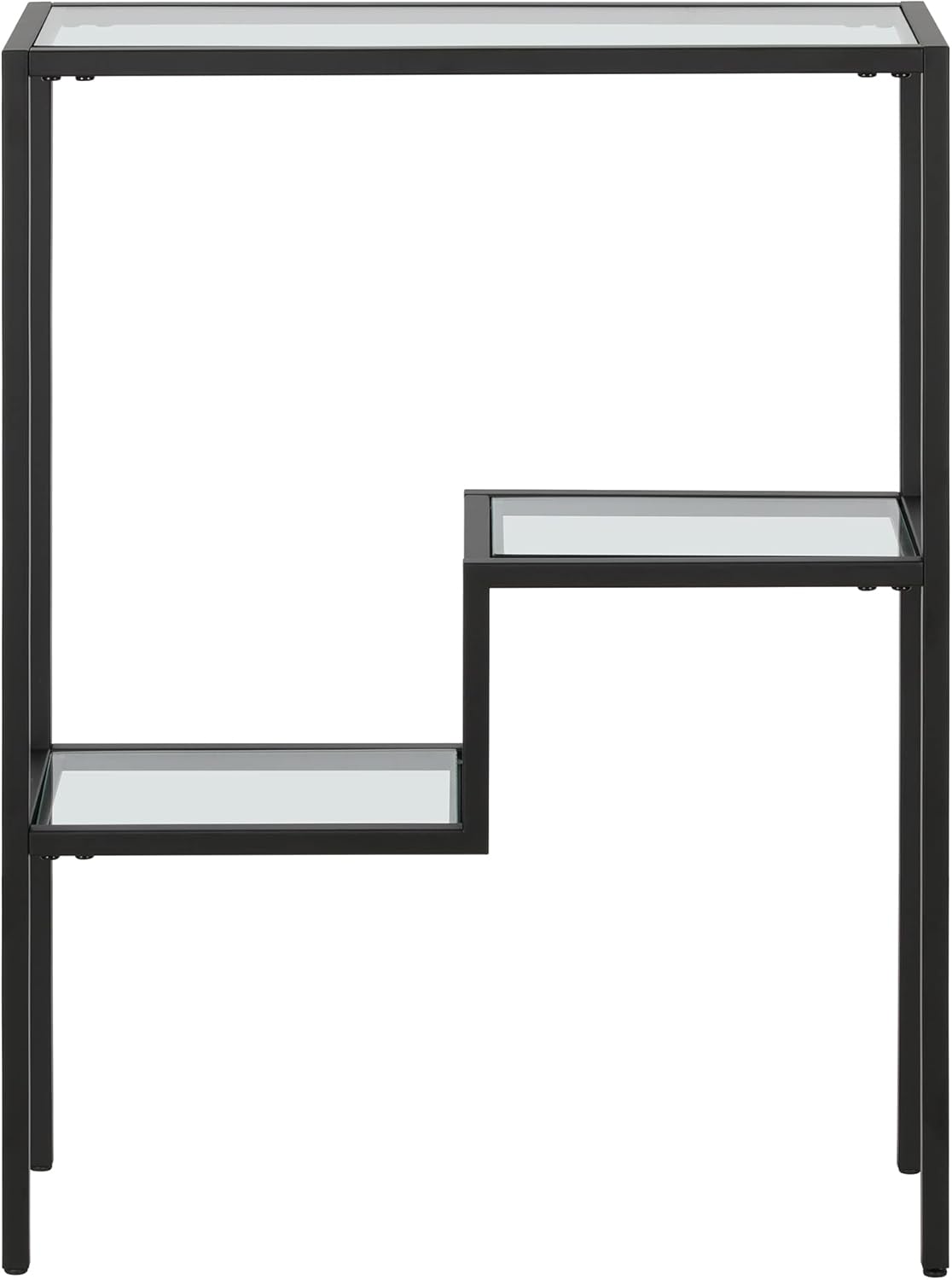 Henn&Hart 22" Wide Rectangular Console Table in Blackened Bronze, Entryway Table, Accent Table for Living Room, Hallway