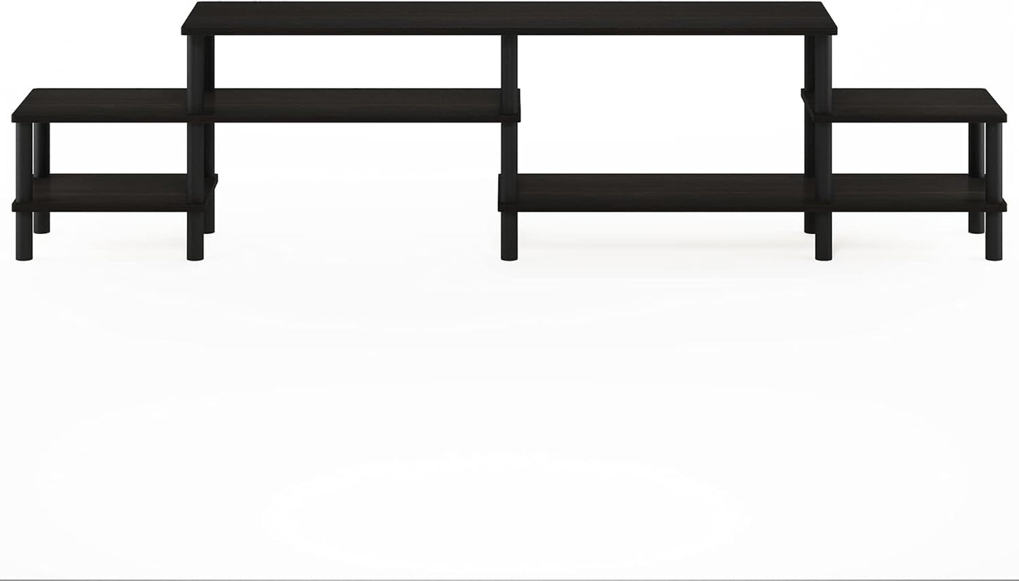 Furinno Turn-N-Tube Grand Stand for TV up, 78 Inch, Espresso