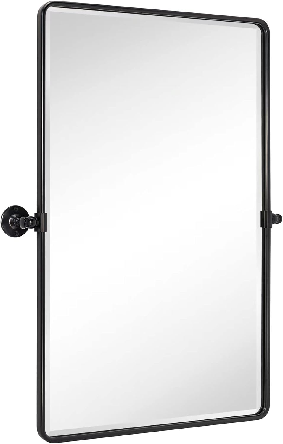 TEHOME Pivot Oil Rubbed Bronze Rectangle Bathroom Mirror Beveled Tilting Rectangular Bathroom Vanity Mirrors for Wall Vertical Wall Mounted Pivoting Mirrors, 25x35''