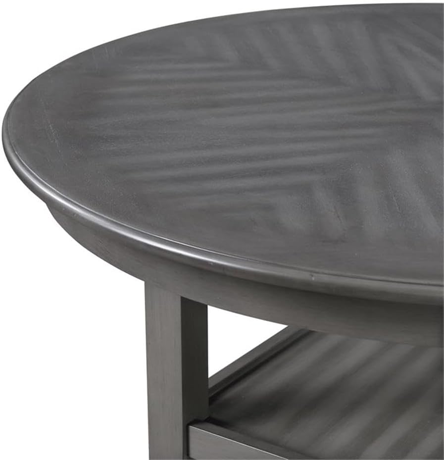 New Classic Furniture Cori 5-Piece Counter Dining Table Set, Gray