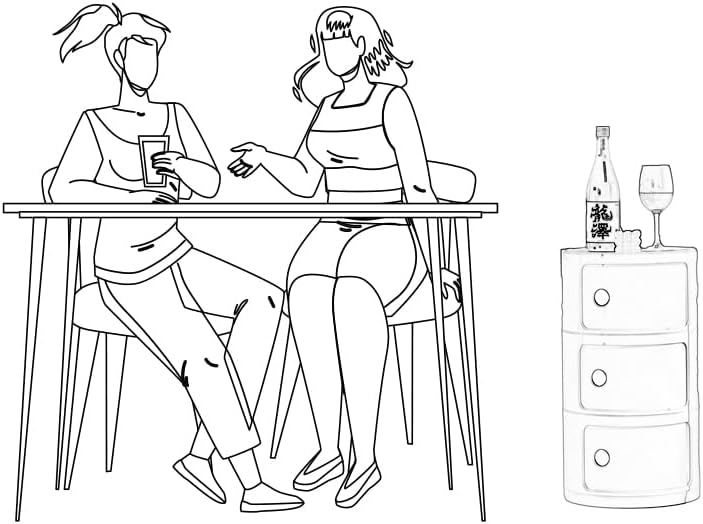 Round Nightstand with 3 Drawers, Modern Style Side Table, Multifunctional End Table Storage Cabinet for Living Room, Bedroom, Bathroom (Black)