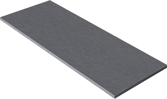 Kaboon Universal Tabletop 59.1"x23.62", Solid One-Piece Melamine Table Top, Double Desk L-Desk DIY, Home and Office Countertop, Fabric Blue