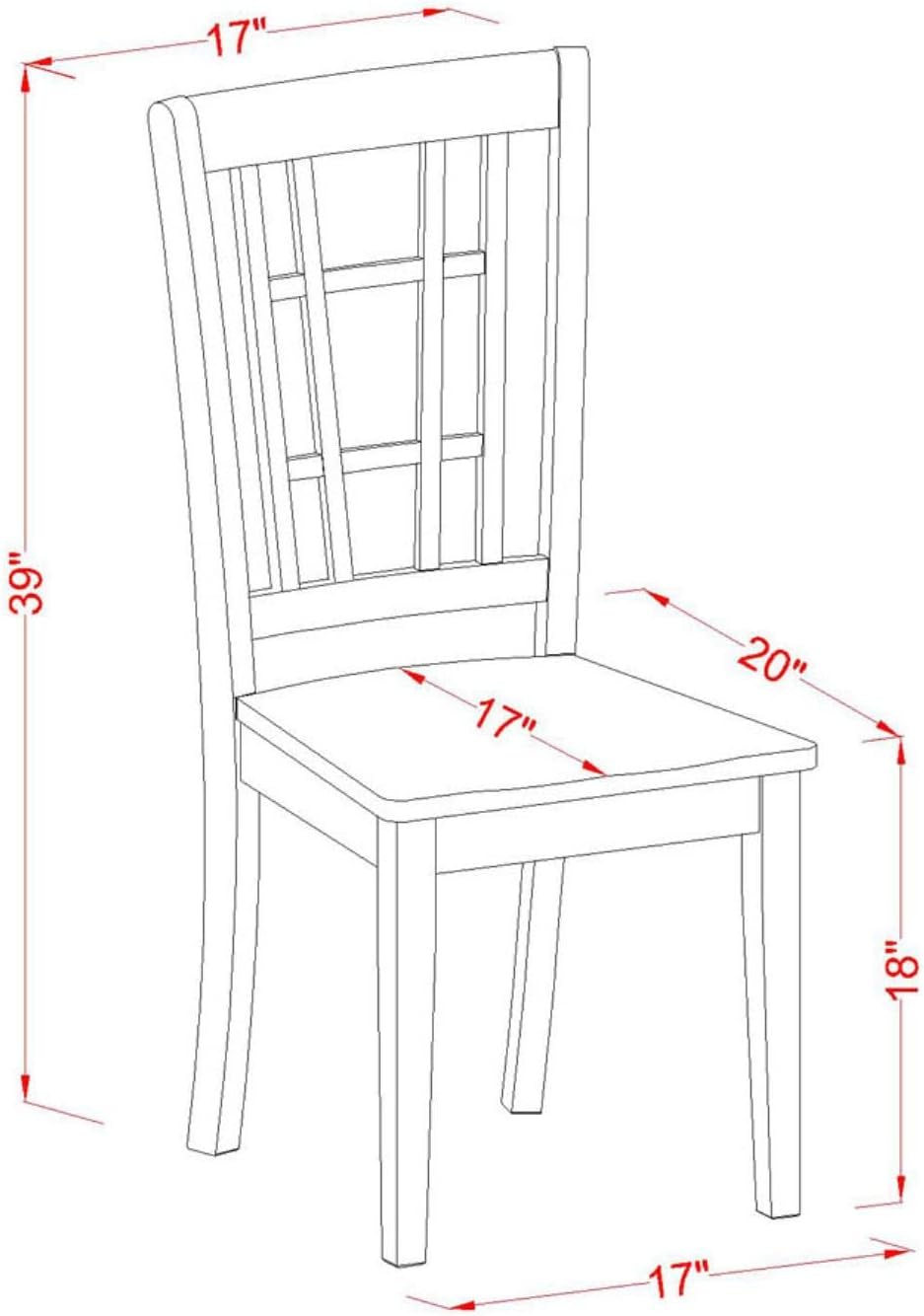 East West Furniture SUNI3-BMK-W 3 Piece Kitchen Table Set for Small Spaces Contains a Round Dining Room Table with Dropleaf & Shelves and 2 Dining Chairs, 42x42 Inch, Buttermilk & Cherry