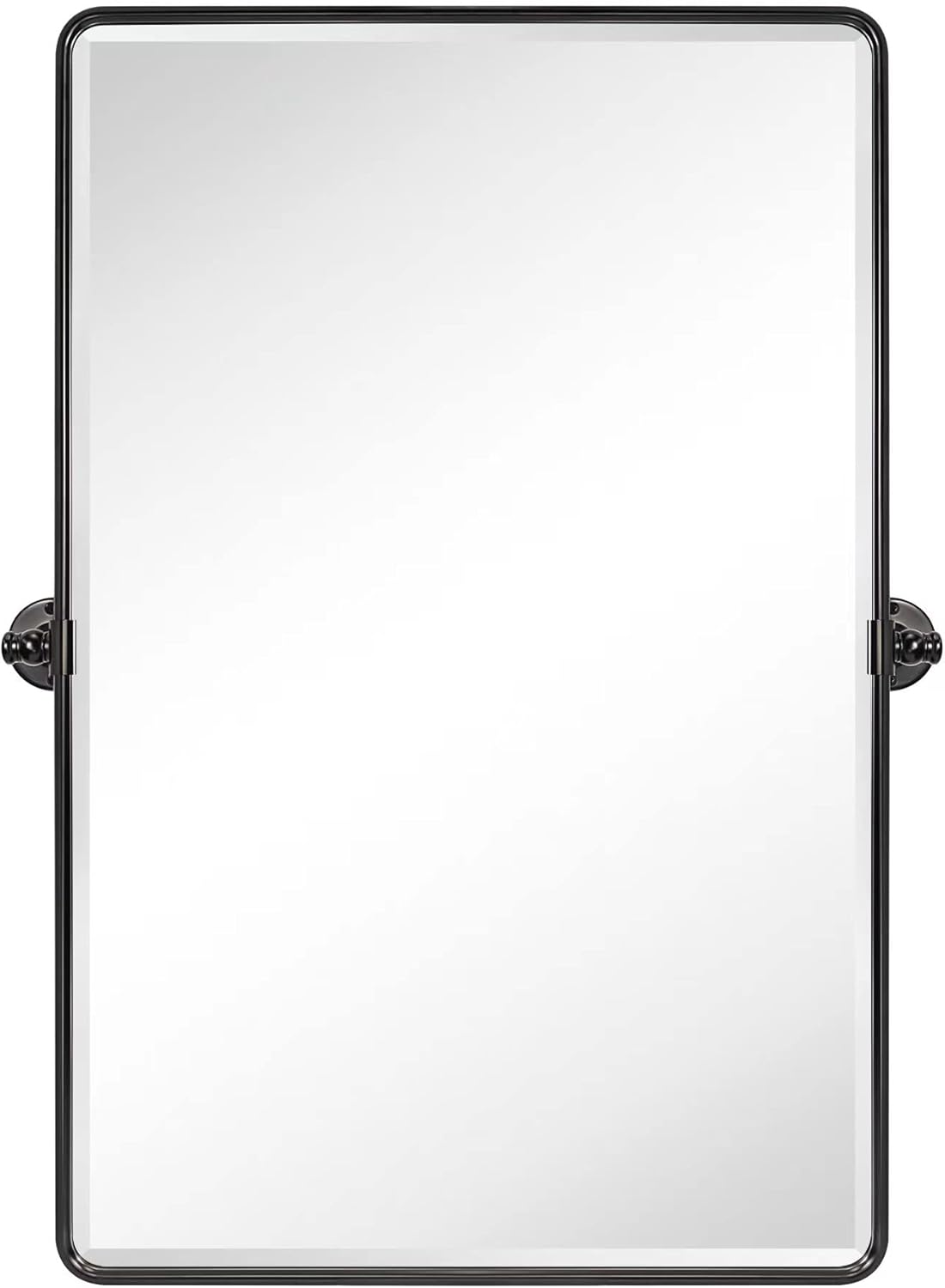 TEHOME Pivot Oil Rubbed Bronze Rectangle Bathroom Mirror Beveled Tilting Rectangular Bathroom Vanity Mirrors for Wall Vertical Wall Mounted Pivoting Mirrors, 25x35''