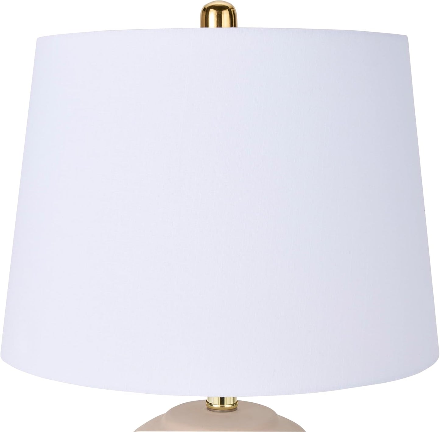 Nourison Home 23" Light Pink Ceramic Jar Table Lamp for Bedroom, Living Room, Dining Office, with White Shade (Pack of 1)