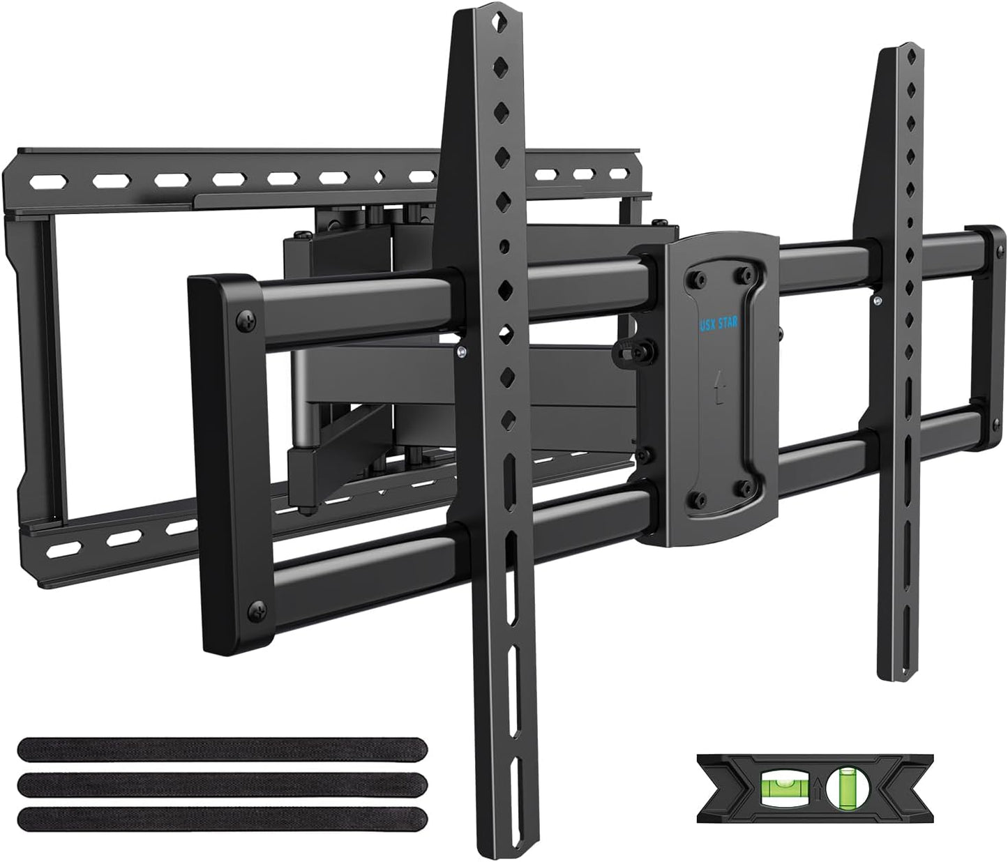 37-90 inch Full Motion TV Wall Mount, Fits 24" Wood Studs, Wall Mount tv Bracket with Smooth Swivel, Tilt, Extension, TV Mounts Hold up to 150lbs, Max VESA 600x400 mm, Fit Most 75 85 86 TVS