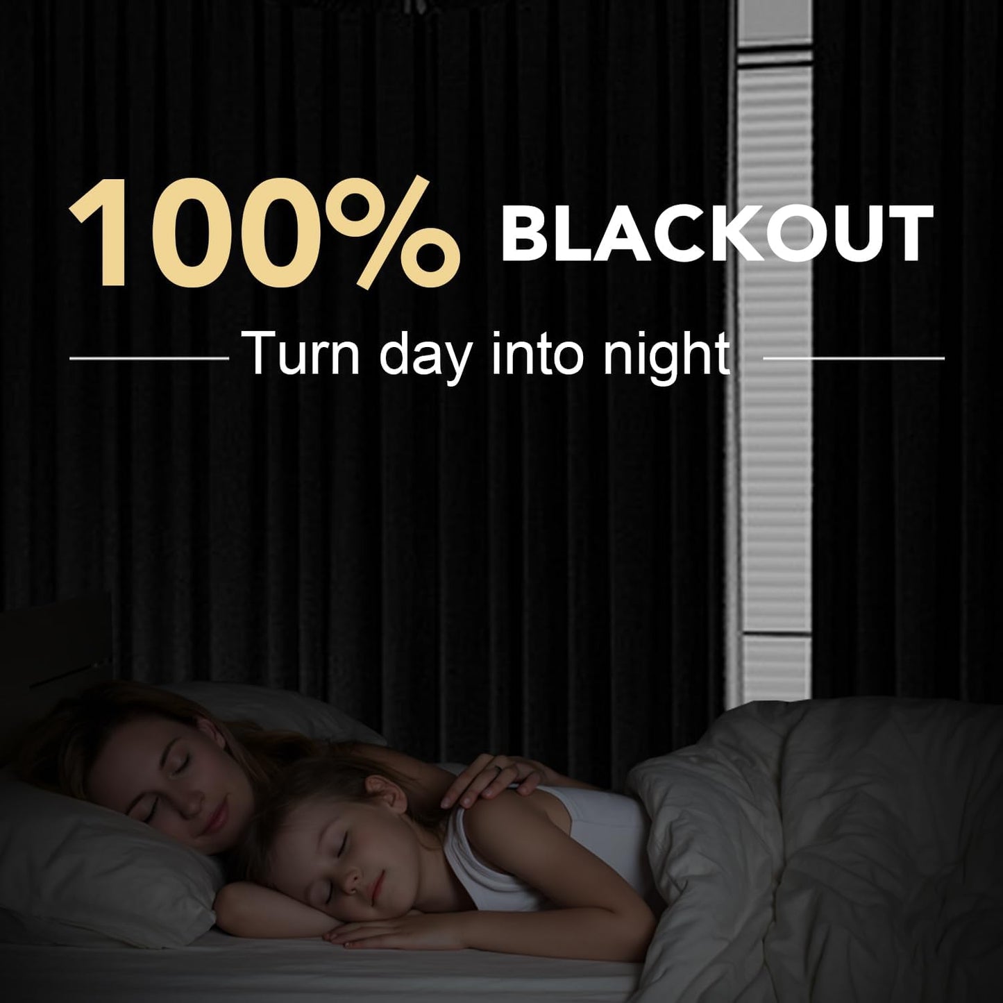 H.VERSAILTEX 100% Blackout Curtains for Bedroom Thermal Insulated Linen Textured Curtains Heat and Full Light Blocking Drapes Living Room Curtains 2 Panel Sets, Orange, 42x63 Inch