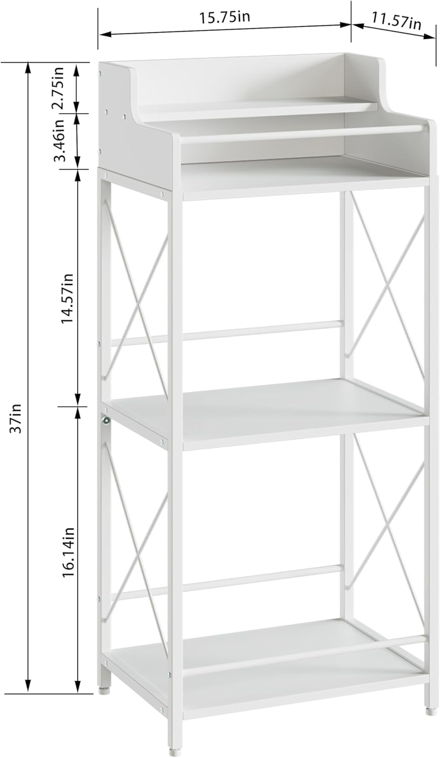 KLM Liquor Bottle Display Shelf, Liquor Cabinet bar for Home, 4 Step Liquor cabinetck, Mini bar,Liquor Cabinet, Home Retro Bar Shelf Stand for Liquor Whiskey, Spirits (White)