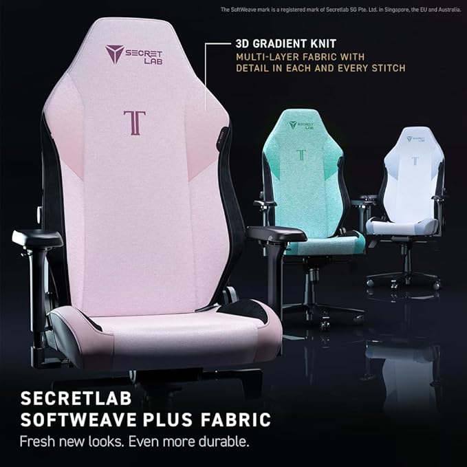 Secretlab Titan Evo Mint Green Gaming Chair - Reclining, Ergonomic & Comfortable Computer Chair with 4D Armrests, Magnetic Head Pillow & 4-Way Lumbar Support - Green - Fabric