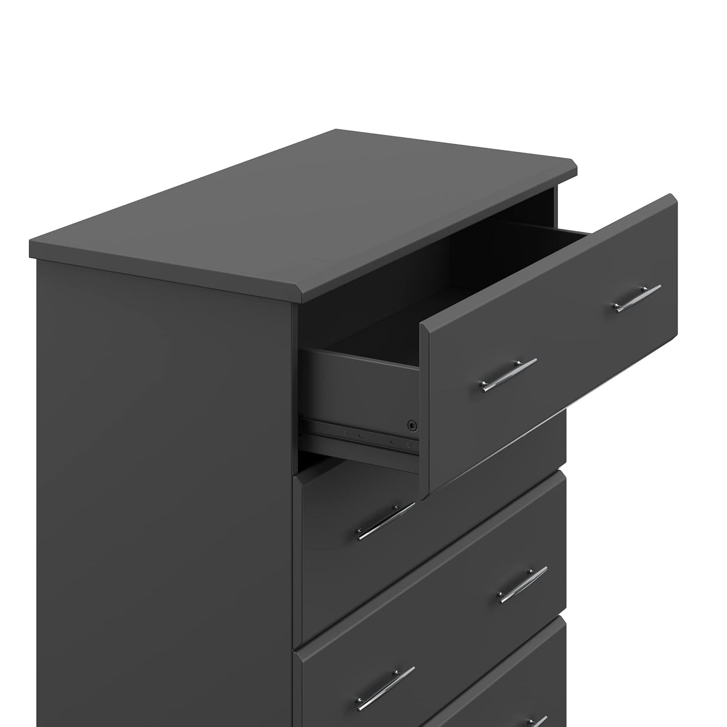 Storkcraft Brookside 4 Drawer Dresser (Gray) – GREENGUARD Gold Certified, Dresser For Nursery