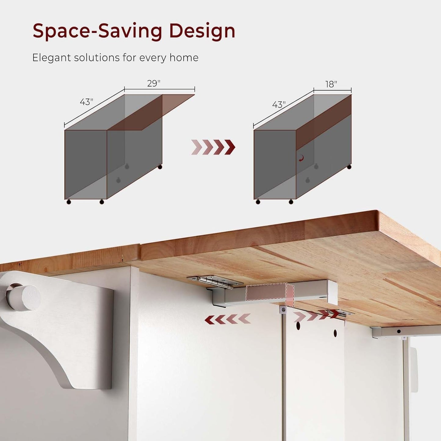 54" Rolling Kitchen Island Cart with Storage, Large Kitchen Cart Cabinet with Folding Drop Leaf Breakfast Bar, Wood Island Table with 3 Drawers and Spice Rack & Towel Rack, White