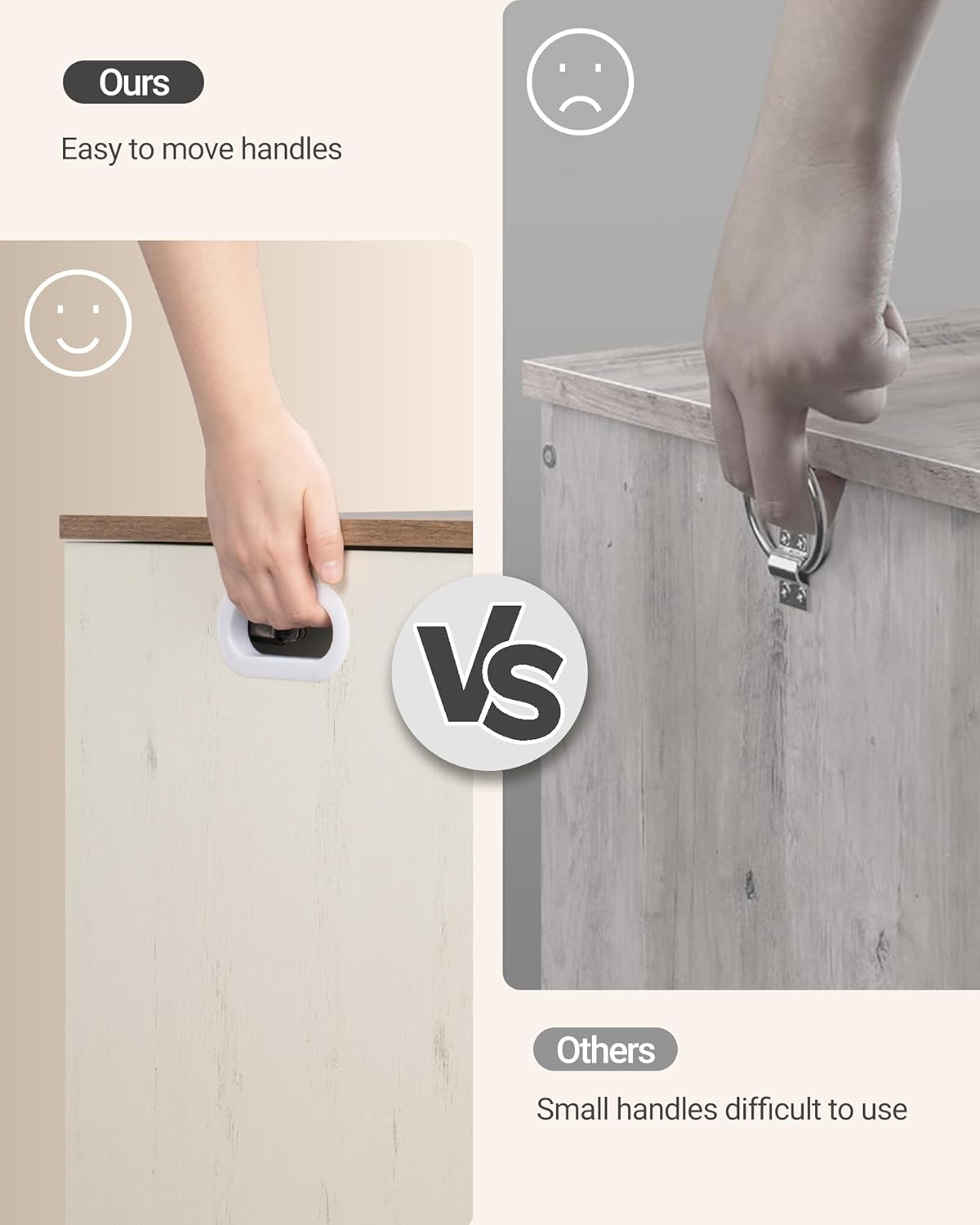 39.4" Storage Chest, Extra Large Storage Trunk with 2 Safety Hinges, Wooden Box Bench, Lift-Top Organizer Chest, Shoe Bench for Entryway, Bedroom, Living Room, White and Brown SB03414X