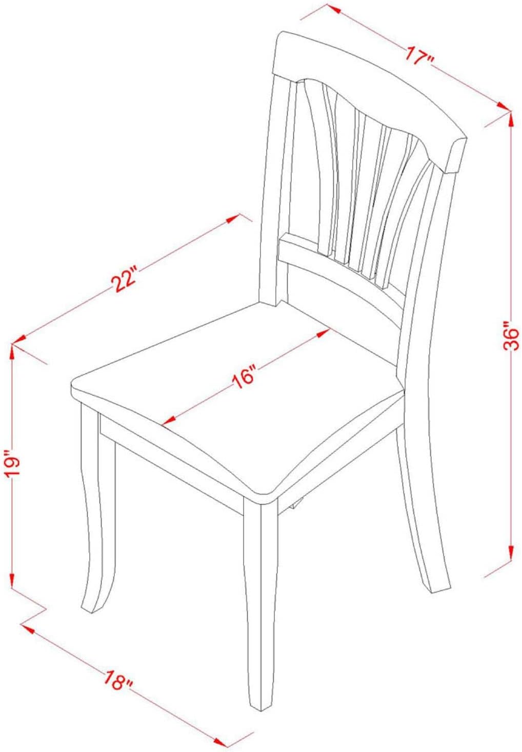 East West Furniture DLAV5-BCH-LC 5 Piece Dinette Set for 4 Includes a Round Dining Room Table with Dropleaf and 4 Faux Leather Kitchen Dining Chairs, 42x42 Inch, Black & Cherry