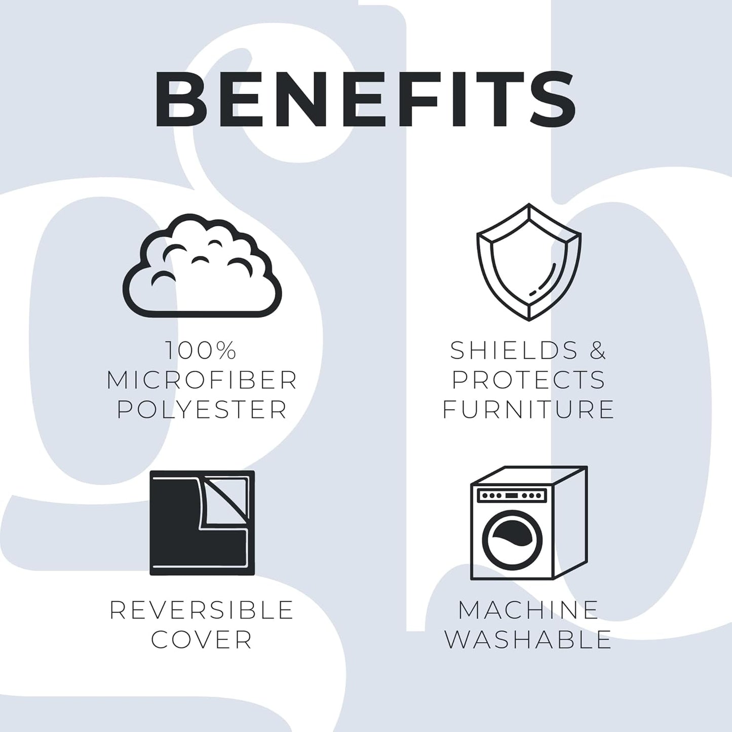 Great Bay Home Patchwork Scalloped Printed Furniture Protector Stain Resistant Chair Cover (Chair, Taupe)