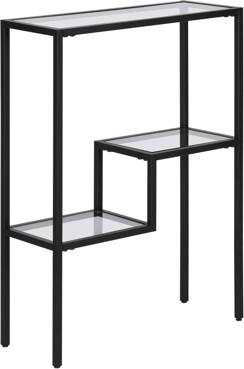 Henn&Hart 22" Wide Rectangular Console Table in Blackened Bronze, Entryway Table, Accent Table for Living Room, Hallway