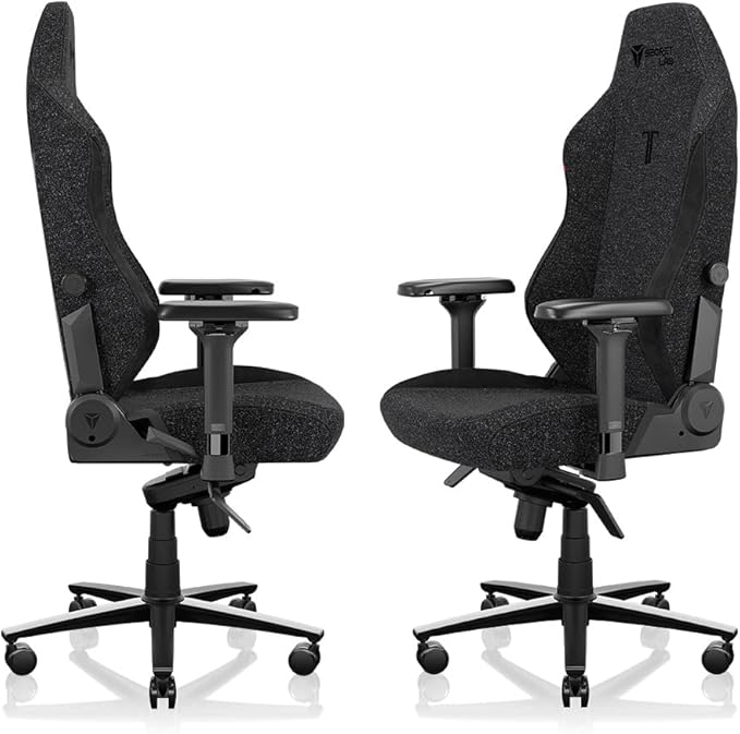 Secretlab Titan Evo Black3 Gaming Chair - Reclining, Ergonomic & Comfortable Computer Chair with 4D Armrests, Magnetic Head Pillow & 4-Way Lumbar Support - Black - Fabric