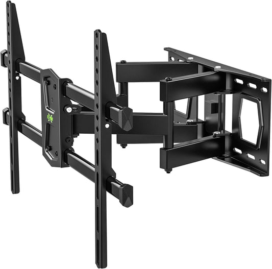 USX MOUNT Full Motion TV Wall Mount for 42-80 Inch TVs up to 120lbs, TV Bracket with Articulating Swivel Tilt Extension Leveling, Television Mount for Max VESA 600x400mm Fits 12/16" Wood Stud