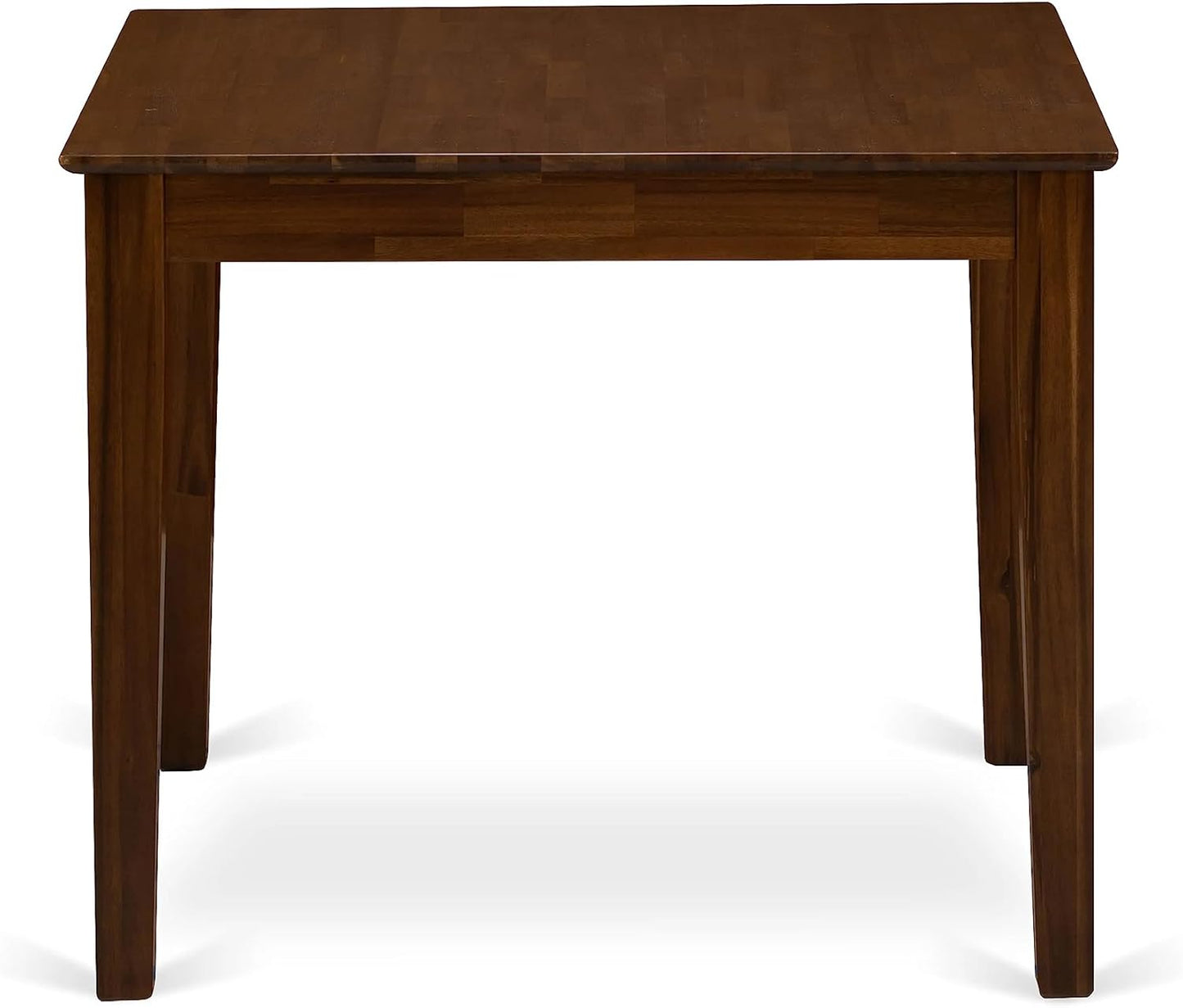 East West Furniture OXEL5-AWA-05 5 Piece Dining Room Furniture Set Consist of a Square Dining Table and 4 Upholstered Parson Chairs, 36x36 Inch, Antique Walnut