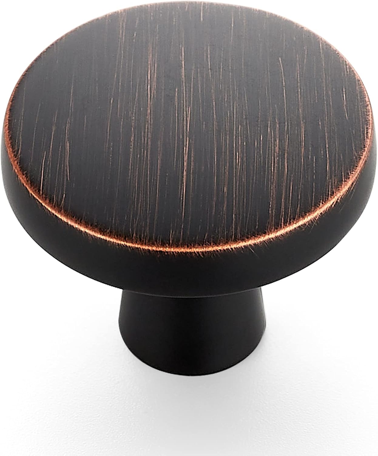 Ravinte 10 Pack Drawer Pulls 1-1/4 Inch Kitchen Cabinet Knobs Solid Round Dresser Drawer Knobs Oil-Rubbed Bronze Dresser Knobs Drawer Knobs Simple Cabinet Hardware for Cupboard Drawer Pulls