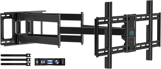 Heavy Duty TV Wall Mount for 42-90" TVs, 4X Load Tested Holds 179lbs, 40.9" Smooth Gliding Extension Arms, Full Motion Swivel & Tilt, VESA 800x400, Fits 16-18" Studs
