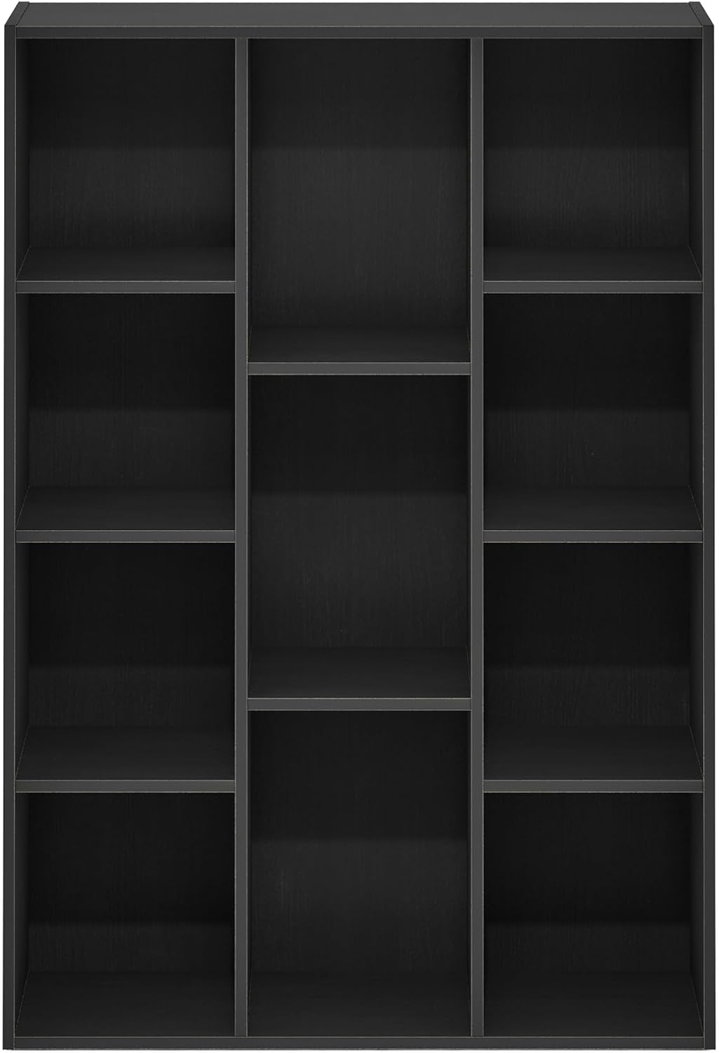 Furinno Luder 11-Cube Open Shelf Bookcase, Bookshelf, Blackwood