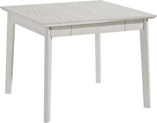 38.2'' Square Solid Wood Dining Table for 4, Farmhouse Kitchen Table for Kitchen, Dining Room, Restaurant, Natural Eco-Friendly, Washed Gray